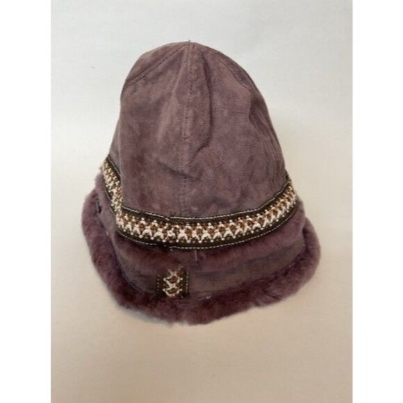 UGG Pink/Purple Tasman Embroidered Shearling Bucket Hat Women One Size China main image 6